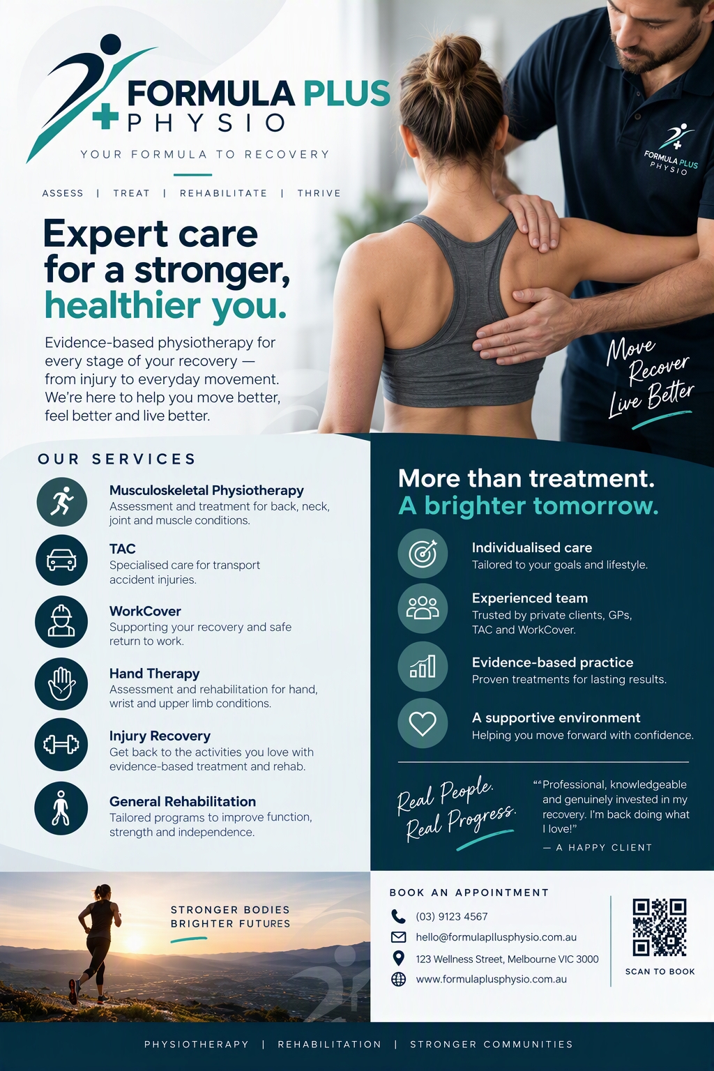 Formula Plus Physio leaflet design